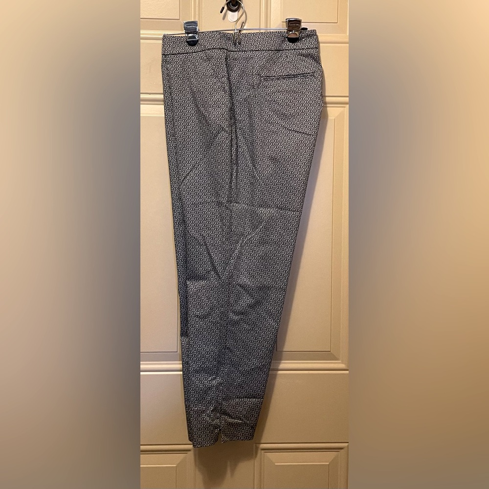 Counterparts Black and White Patterned Trousers Size 16 Petite